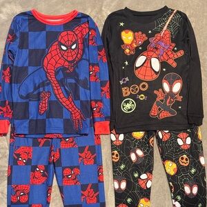 Spider-Man Kids Pajamas Sets brand new washed and never worn size 8